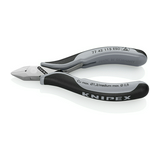 Elektronikai oldalcsípő fogó 57HRC max.d1,3/0,8mm nyitórugós szürke-fekete normál 115mm KNIPEX