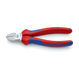 Oldalcsípő fogó 62HRC max.d3/2mm hosszított vágóél piros-kék normál 160mm KNIPEX