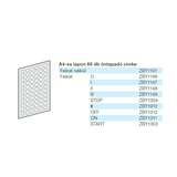 Öntapadós címke nyomógombhoz üres 66db/lap XB4/5-höz  Harmony XB4 Schneider