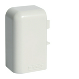 Padlószegély-csatorna végzáró SL2051-hez balos 50mm x 20mm műanyag fényesfehér SL Hager