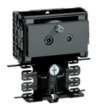 Padószegély-csatorna doboz átmenő antenna csatlakozóval 1x antenna csatlakozó műanyag SL Hager