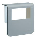 Padószegély-csatorna szerelvénydoboz 1x műanyag alumínium-dekor 80mm-ma/csatorna SL Hager