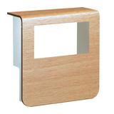 Padószegély-csatorna szerelvénydoboz 1x műanyag bükk-dekor 80mm-ma/csatorna SL Hager