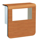 Padószegély-csatorna szerelvénydoboz 1x műanyag cseresznye-dekor 80mm-ma/csatorna SL Hager