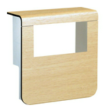 Padószegély-csatorna szerelvénydoboz 1x műanyag juhar-dekor 80mm-ma/csatorna SL Hager