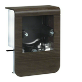 Padószegély-csatorna szerelvénydoboz kerettel 1x műanyag 80mm-ma/csatorna SL Hager