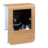 Padószegély-csatorna szerelvénydoboz kerettel 1x műanyag bükk-dekor 80mm-ma/csatorna SL Hager