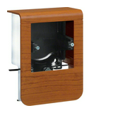 Padószegély-csatorna szerelvénydoboz kerettel 1x műanyag cseresznye-dekor SL Hager