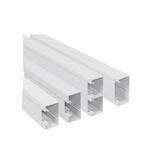 Parapetcsatorna 100mm x 50mm 2000mm kezeletlen műanyag fényesfehér fedéllel DLP-S LEGRAND