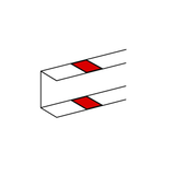 Parapetcsatorna illesztéstakaró 50x195-höz 35mm-mé műanyag csatornaillesztés DLP LEGRAND