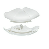 Parapetcsatorna külső sarok 105/150/195x65-höz 60-120° fényesfehér műanyag alap+fedél DLP LEGRAND
