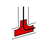 Parapetcsatorna T-idom 150/105/80/60X65-hoz 150mm x 65mm műanyag fényesfehér DLP LEGRAND