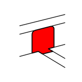 Parapetcsatorna T-idom 90x20-hoz 80mm x 50mm 80mm-sz/leágazó műanyag fényesfehér DLP LEGRAND