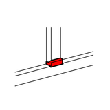 Parapetcsatorna T-idom …x35/50-hez 80mm x 50mm 80mm-sz/leágazó műanyag fényesfehér DLP LEGRAND