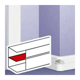 Parapetcsatorna válaszfal 105/150x50-hez fedéltartóval 1-es 50mm-mé/csatorna 2000mm DLP LEGRAND