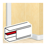 Parapetcsatorna válaszfal 80/150x50-hez 1-es 50mm-mé/csatorna 2000mm műanyag DLP LEGRAND