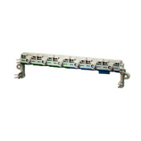PE+N-kapocs elosztóblokk 75A zöld 3x(1x25+4x4mm2) kék 3x(1x25+4x4mm2) 3-pólus Fixconnect Hensel