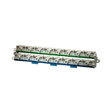 PE+N-kapocs elosztóblokk 75A zöld 8x(1x25+4x4mm2) kék 8x(1x25+4x4mm2) 5-pólus Fixconnect Hensel