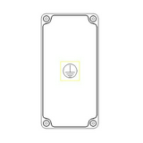 PE-sín fő földelősín modul 150x300mm IP65 tokozatban  PVT 1530 FF Csatári Plast