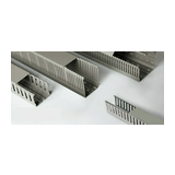Perforált huzalozócsatorna 100mm x 100mm x 2000mm gránitszürke alap-perforált E374 CANALPLAST