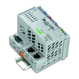 PLC logikai vezérlő kompakt 24V/DC 2xIpariEthernet 1xRS-232 1xRS-485 MODBUS EtherNet/IP WAGO