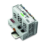 PLC logikai vezérlő kompakt 24V/DC 2xIpariEthernet MODBUS EtherNet/IP WAGO