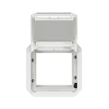 Plexo55 Program Mosaic adapter füstszínű csapófedéllel SQ70/SQ70 fehér LEGRAND