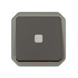 Plexo55 időzítőkapcsoló jelzőfénnyel betét antracit 8A elektronikus sülly. 0,25-15min 1z LEGRAND