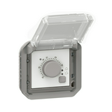 Plexo55 szobatermosztát betét 7-30°C 230V szürke  fűtés nyit/zár forgó-működtetés LEGRAND