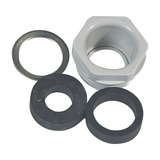 Plexo55 tömszelence 3 féle átmérővel PG16 műanyag kezeletlen szürke LEGRAND