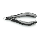 Oldalcsípő fogó precíziós-elektronikai ESD 64HRC max.d0,8mm szürke normál 125mm KNIPEX