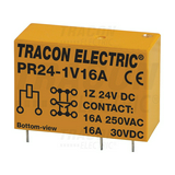Print relé 16A/230VAC/30VDC 1v NYÁK 24VDC monostabil TRACON