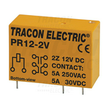 Print relé 5A/230VAC/30VDC 2v NYÁK 12VDC monostabil TRACON