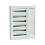 Kiselosztó fali 6x24M kábeltérrel 160A acél 1106mm x 820mm x 191mm IP30 PrismaSeT S Schneider