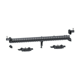Kapocsblokk tartó készlet 24M 450mm x 5mm x 7mm fekete 7016-RAL PrismaSeT S-XS Schneider