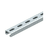 Profilsín perforált 3m C-profil 41mm x 21mm nemesacél 2mm-va/anyag MS4121P6000A2 OBO-BETTERMANN
