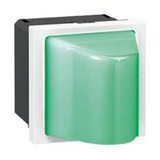 Mosaic jelzőlámpa 3szög betét központi fedéllel 1W 230V zöld-fényű süllyesztett műanyag LEGRAND