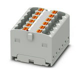 Elosztóblokk TS35 1-szint 12-poz 0.25-1.5mm2/érvéghüvely 17.5A PTFIX 12X1,5-G GY PHOENIX CONTACT
