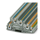 Háromszintes sorkapocs 2,5mm2 TS35 20A 400V dugaszolható szürke PTI 2,5-PE/L/N PHOENIX CONTACT