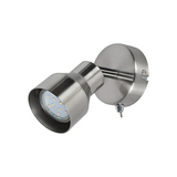 Szpot lámpatest kapcsoplós 1x 50W 220-240V AC GU10 króm-ház acél IP20 Blake RÁBALUX