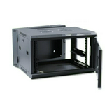Rack szekrény ventilátorral fali 19