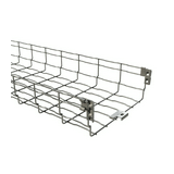 Rácsos kábeltálca 3m galván/elektrolit horganyzott acél U-alak 105mm x BF2R 200X105 EZ BASOR