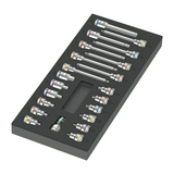 Rátűzőkulcs-bit készlet szivacstálcás 10db/TX 11db/hex 9723 8000 B Zyklop Set 1 WERA