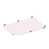 Fenéklemez galvanizált acél 762mm x 27.5mm x 312mm RB34G System Pro E ABB