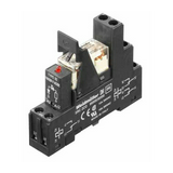 Relémodul aljzattal 8A 2v csavaros 21.6-27.6V50Hz monostabil RCLKIT 24VAC 2CO LED RT Weidmüller