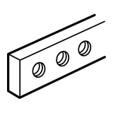 Réz (Cu) gyűjtősín lapos 160A 4mmx 12mmx 990mm LEGRAND