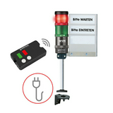 RF beléptető rendszer fényjelző (oszlop IP65) 2x folytonos 230V AC IP30 70mm/ SignalSET WERMA