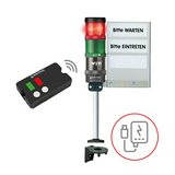 RF beléptető rendszer fényjelző USB 5VDC (oszlop IP65) 2x folytonos 230V AC IP30 SignalSET WERMA