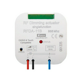 RF dimmaktor szerelvénydobozba 1funkciós 868MHz iNELS süllyesztett RF 50-250W RFDA-11B Elko EP