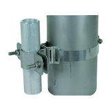 Rögzítőbilincs feszítőszalagos rögzítéssel 1-kábel/cső teli BSC D40.50 SB50.300 V2A DEHN